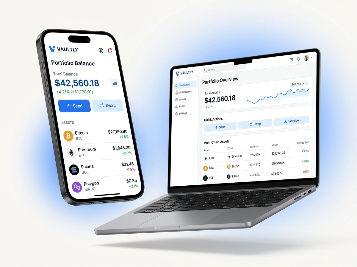 Multi-asset wallet surface concept
