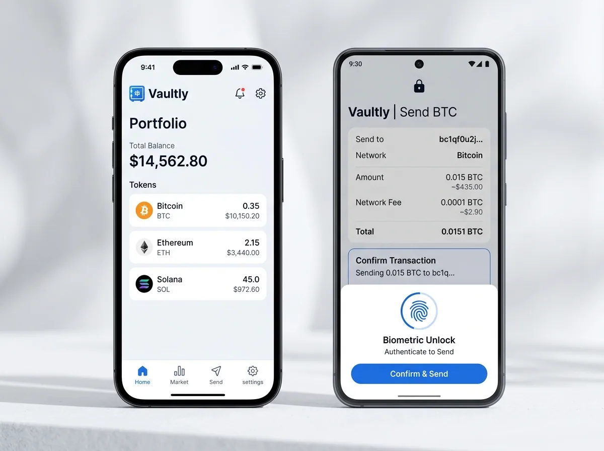 Wallet and portfolio surface concept