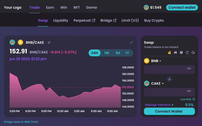 Uniswap clone script slider3