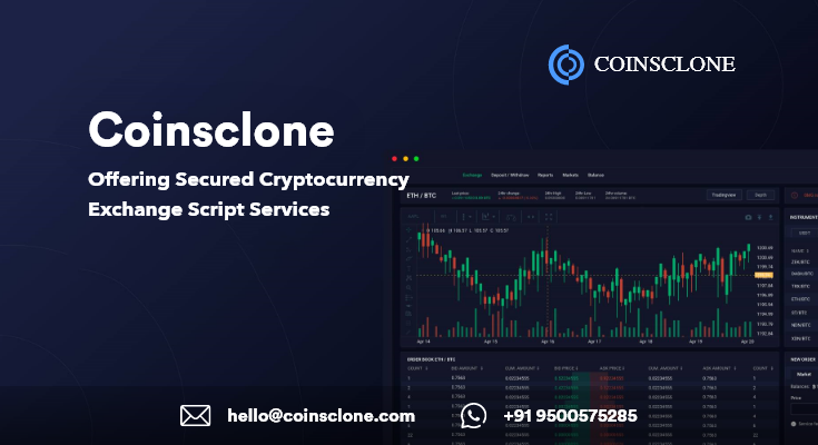 Coinsclone Offering Secured Cryptocurrency Exchange Script Services