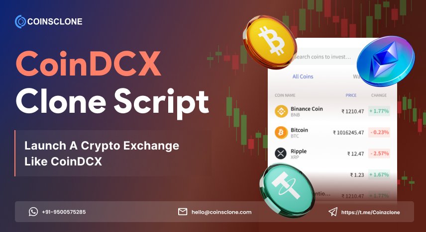 Create A Crypto Exchange Platform Like CoinDCX