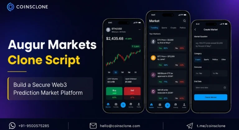 Augur Markets Clone Script – Launch a Decentralized Prediction Market Platform Like Augur