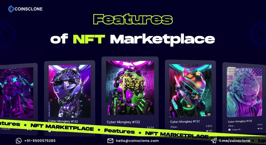 Features of NFT Marketplace