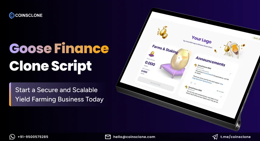 Goose Finance Clone Script