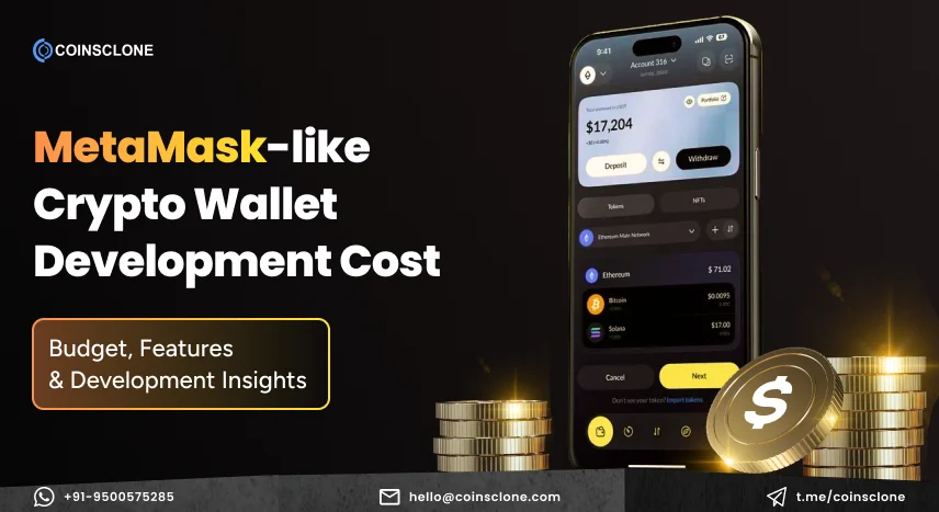 MetaMask-like Crypto Wallet Development Cost